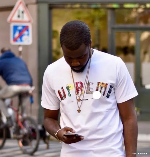Short Black Logo City Embroidery Rainbow City Arc Tee Arc XL S M L sleeved T-shirt White and 19SS 0928
